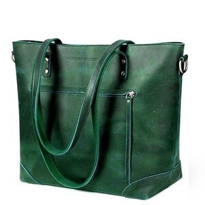 Vintage Montana Hudson "Eva Leather Zip Tote"